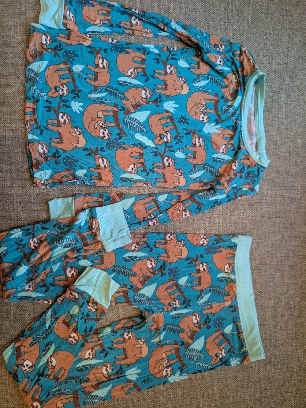 4T Little Sleepies Sloth Pajamas Set